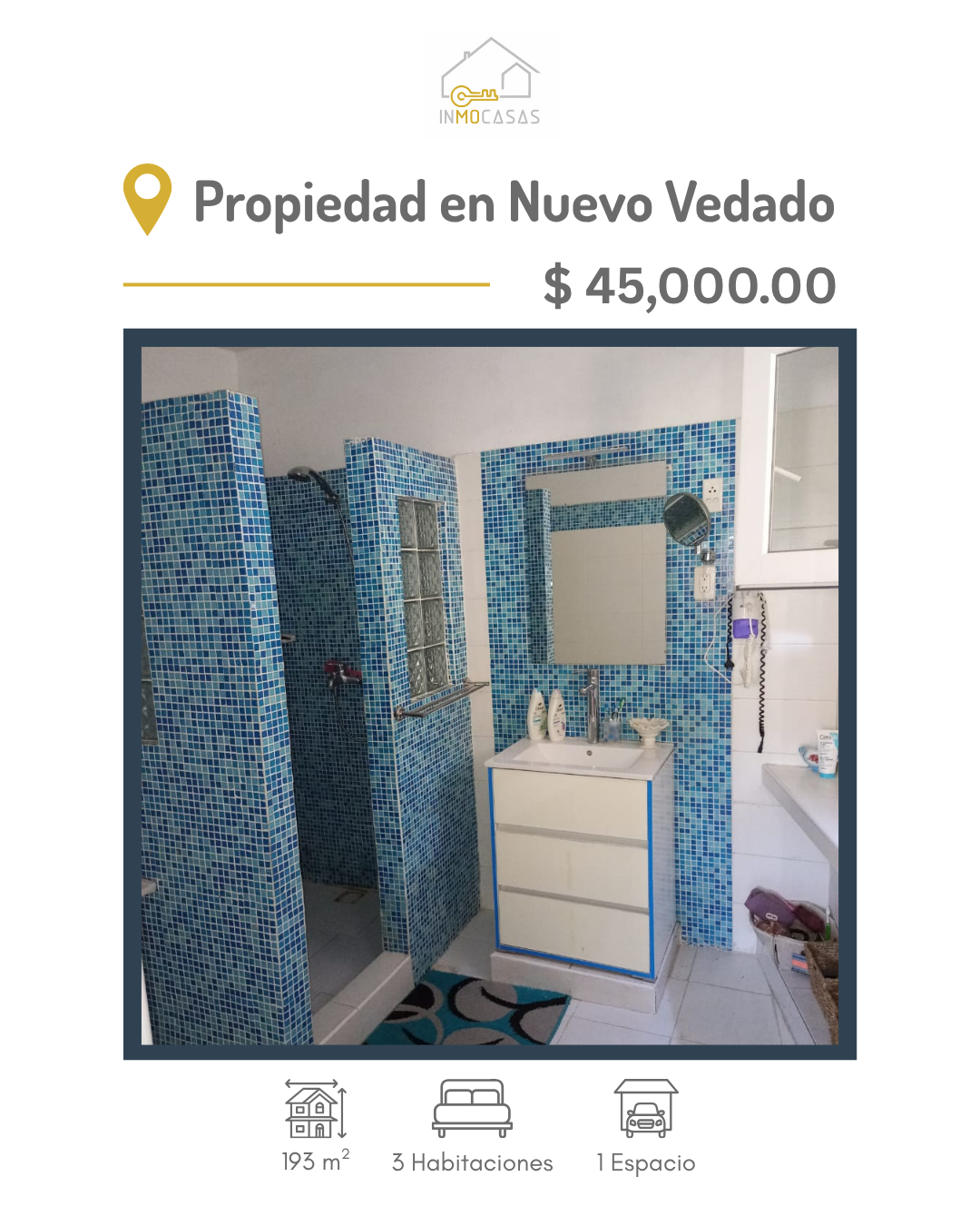 Propiedad bajos de bilplanta ubicada cerca de Santa Teresa en Nuevo Vedado.