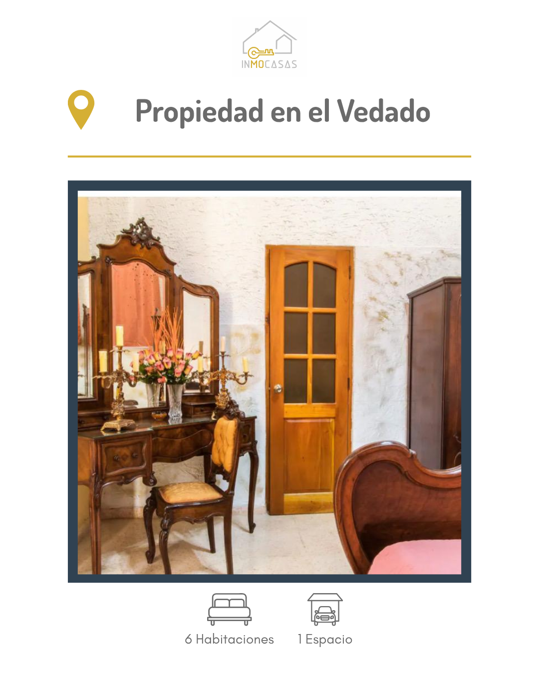 Propiedad independiente, capitalista ubicada en el Vedado construida en 1930.