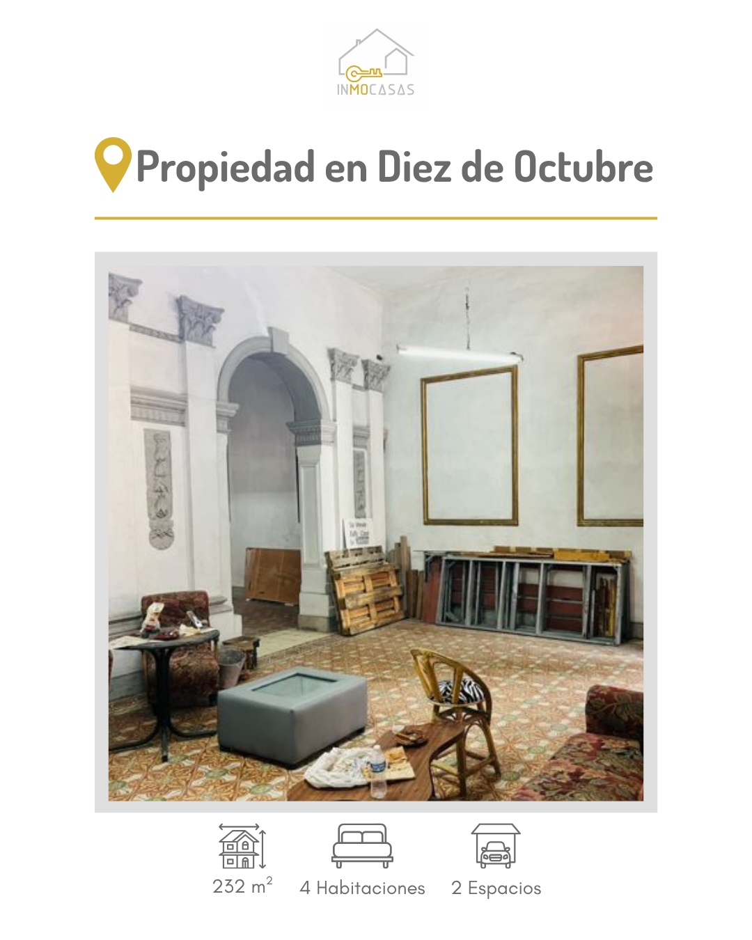 Propiedad en Diez de Octubre, ideal para negocio.
