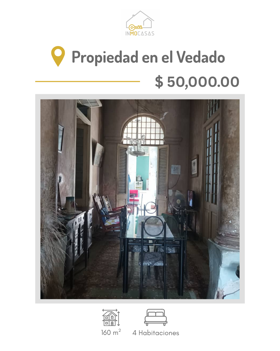 Propiedad capitalista en el Vedado cerca de Línea y 12. Construida en 1945 con