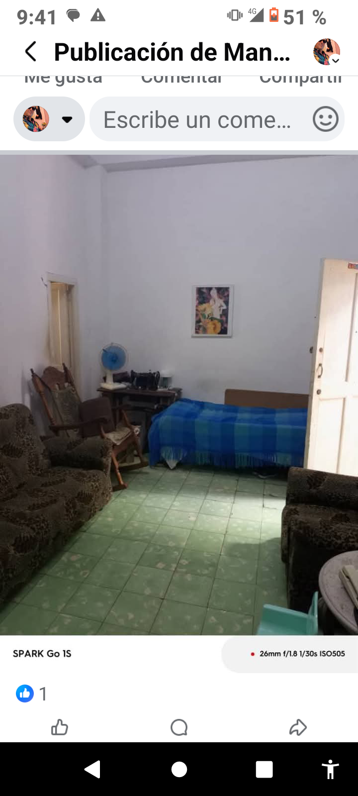 Apartamento en centro Habana en un primer piso en interior el mismo consta de